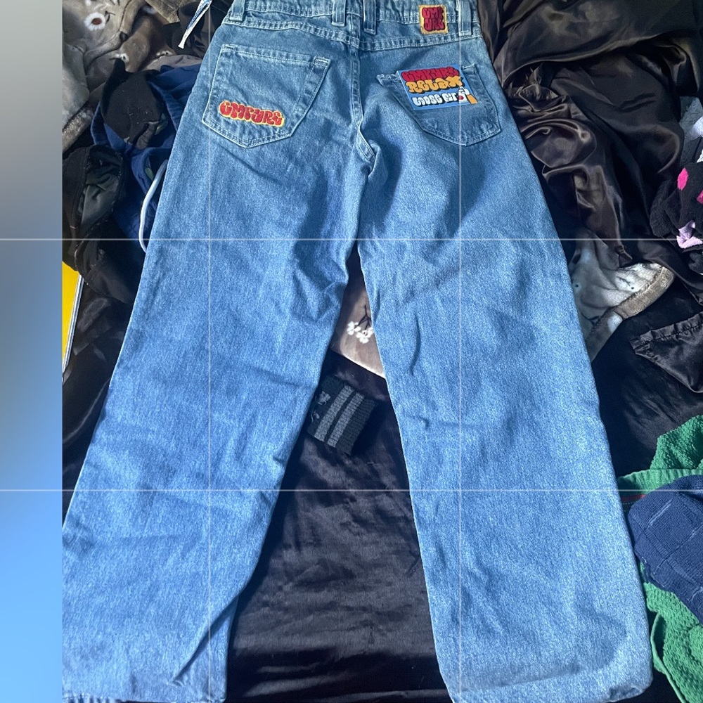 Zumiez blue jeans, size 25 pants leg are short.
